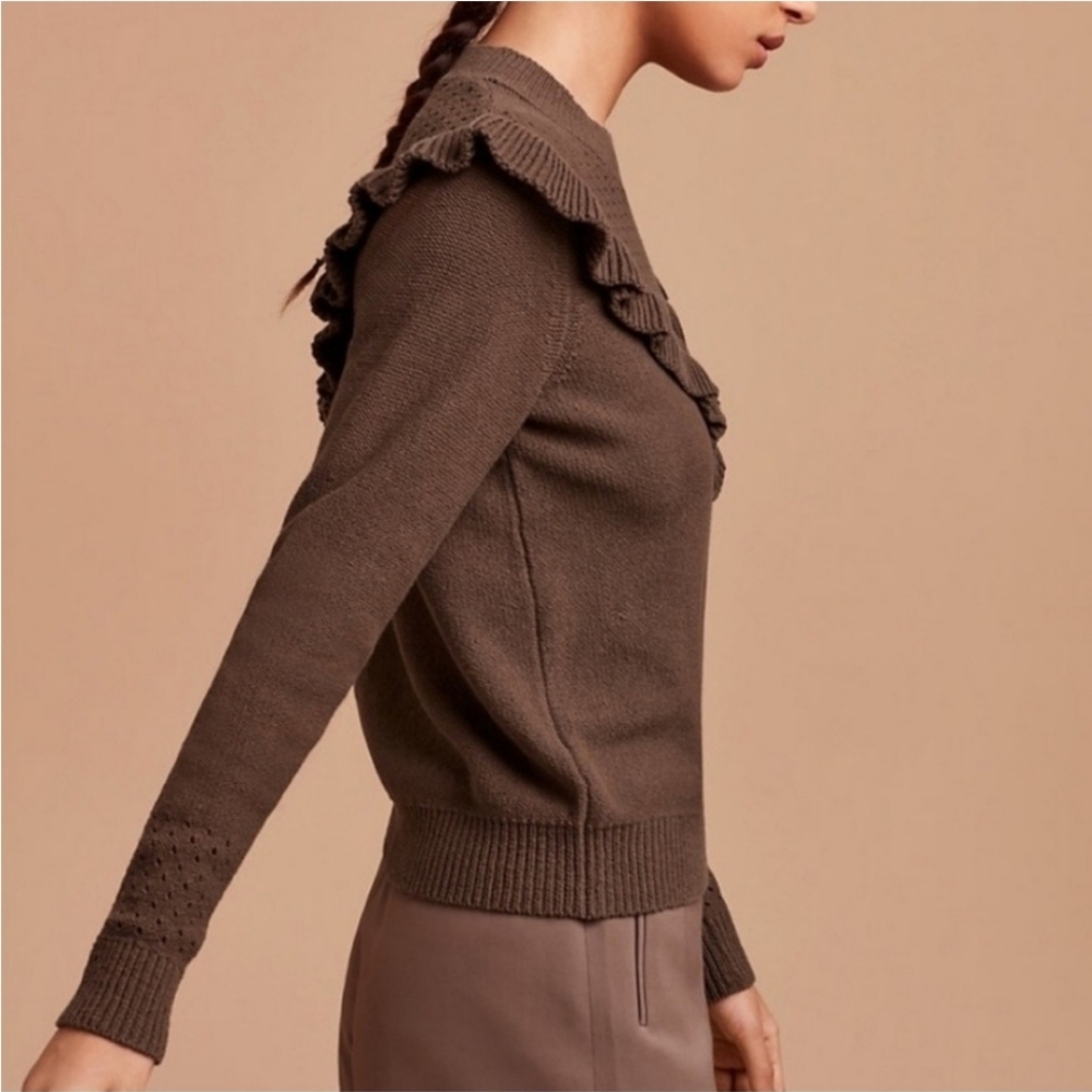Aritzia Wilfred Crochet Pointelle Sweater